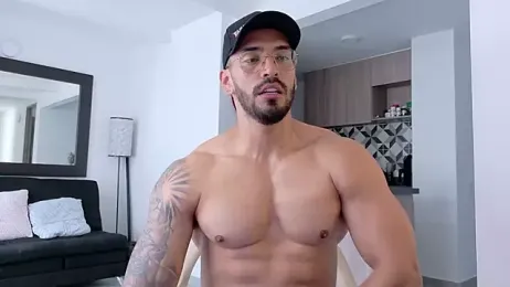 tony_muscle webcam model stream image