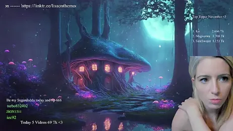 Lisaonthemoon stripchat stream image, 15.11.2025 23:00